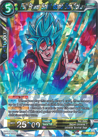 Full Power Spirit Bomb Son Goku (Shatterfoil) (TB1-075) [Dragon Brawl] | Mindsight Gaming