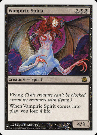 Vampiric Spirit [Eighth Edition] | Mindsight Gaming