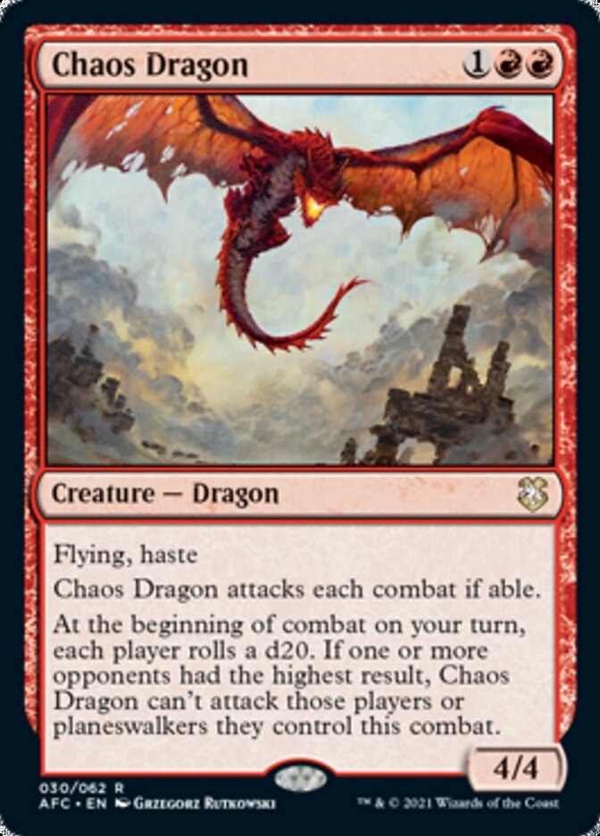 Chaos Dragon [Dungeons & Dragons: Adventures in the Forgotten Realms Commander] | Mindsight Gaming