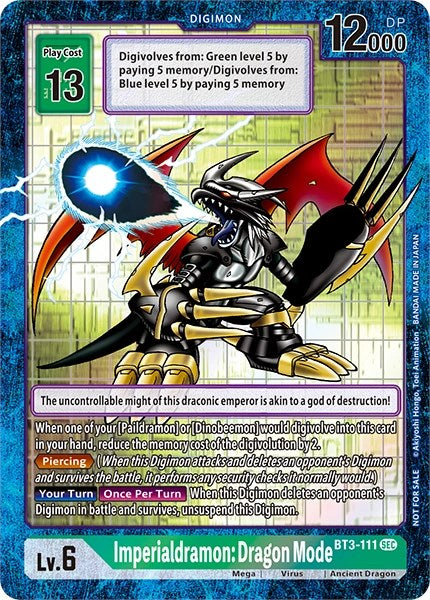 Imperialdramon Dragon Mode [BT3-111] [Revision Pack Cards] | Mindsight Gaming