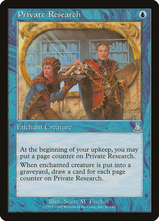 Private Research [Urza's Destiny] | Mindsight Gaming