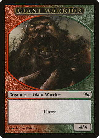 Giant Warrior Token (Red/Green) [Shadowmoor Tokens] | Mindsight Gaming
