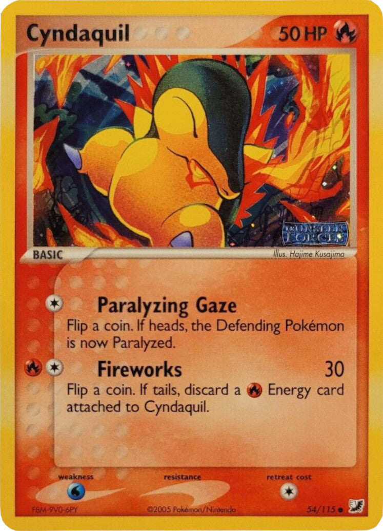 Cyndaquil (54/115) (Stamped) [EX: Unseen Forces] | Mindsight Gaming
