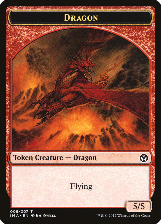Dragon (006/007) [Iconic Masters Tokens] | Mindsight Gaming