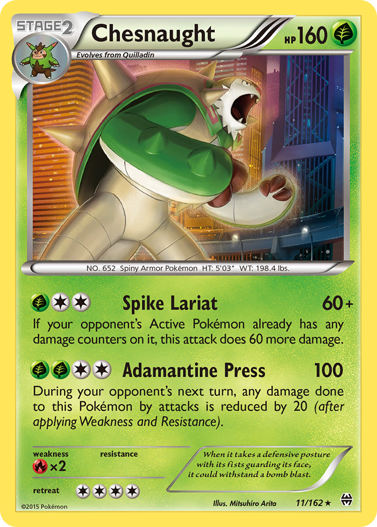 Chesnaught (11/162) [XY: BREAKthrough] | Mindsight Gaming