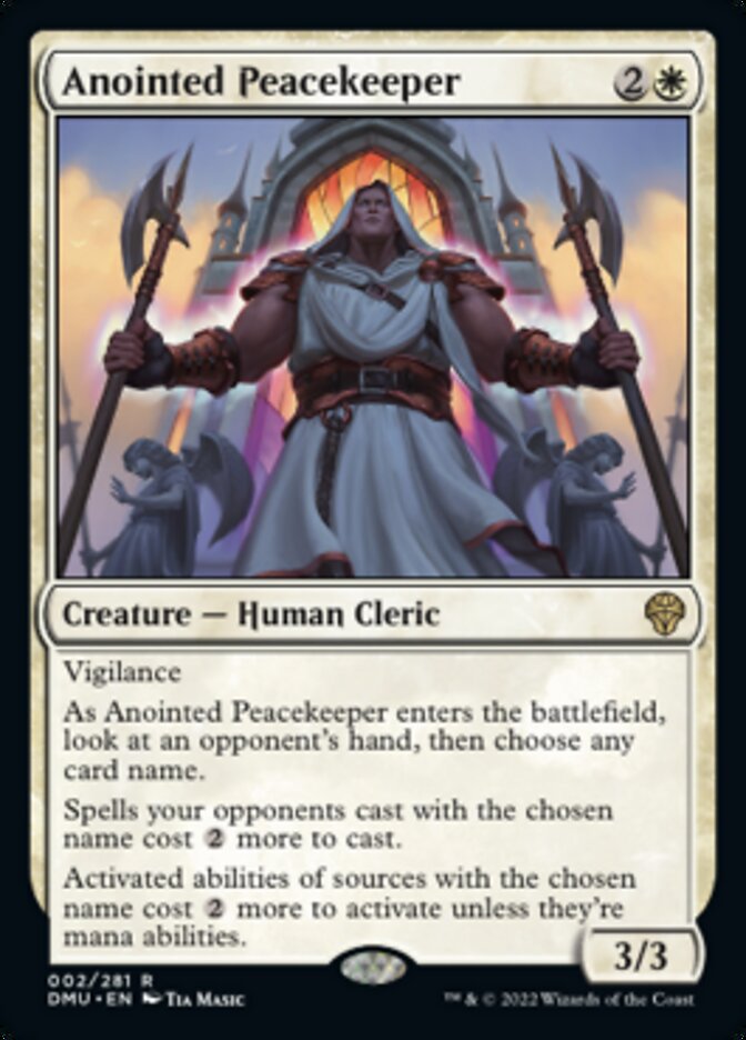 Anointed Peacekeeper [Dominaria United] | Mindsight Gaming