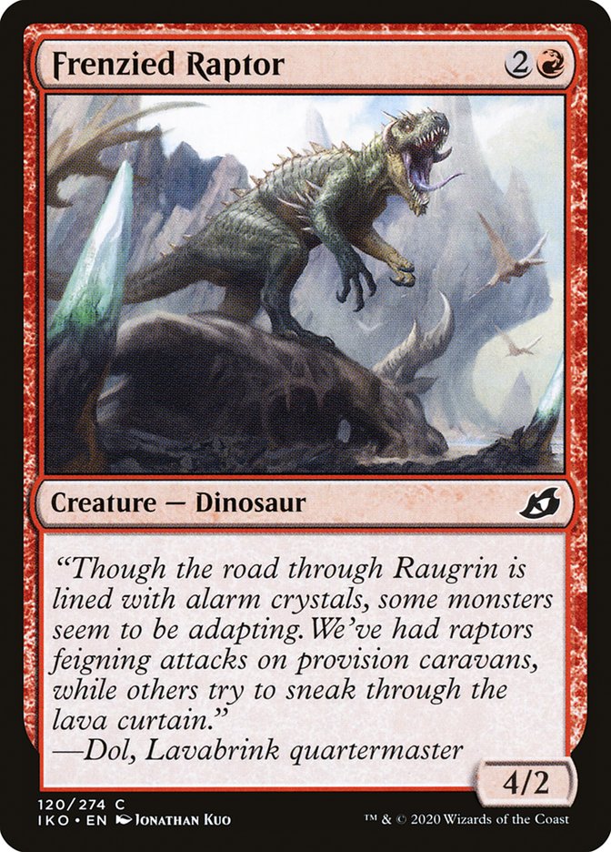 Frenzied Raptor [Ikoria: Lair of Behemoths] | Mindsight Gaming