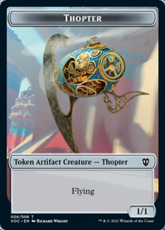 Spirit (003) // Thopter Double-sided Token [Innistrad: Crimson Vow Commander Tokens] | Mindsight Gaming