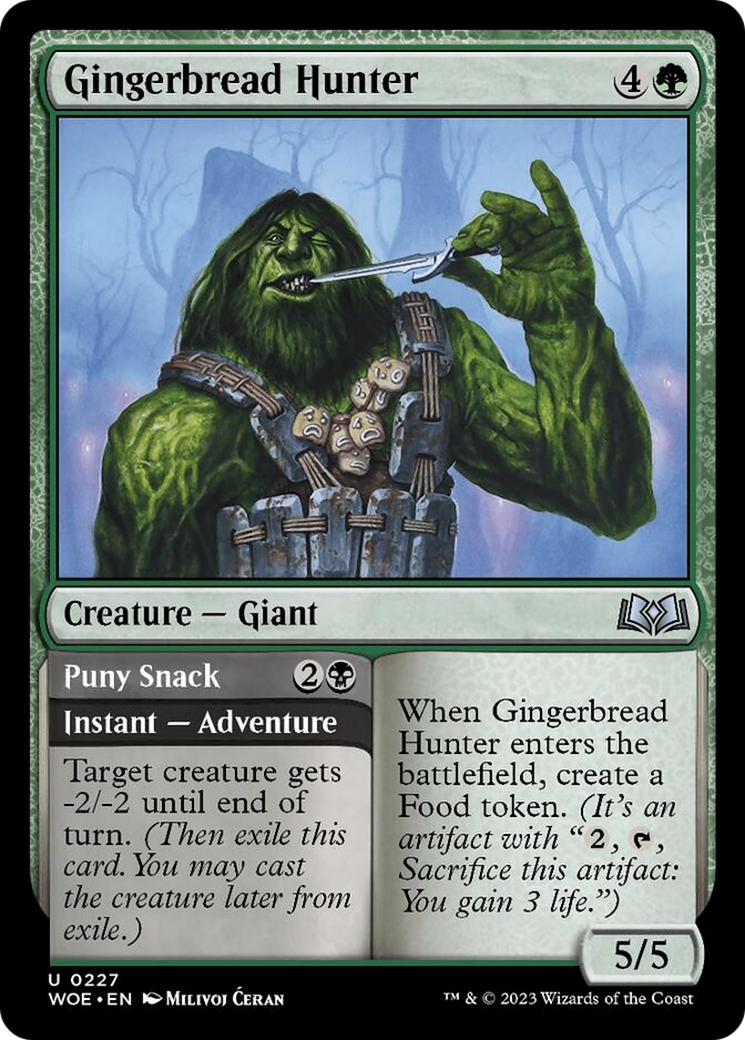 Gingerbread Hunter // Puny Snack [Wilds of Eldraine] | Mindsight Gaming