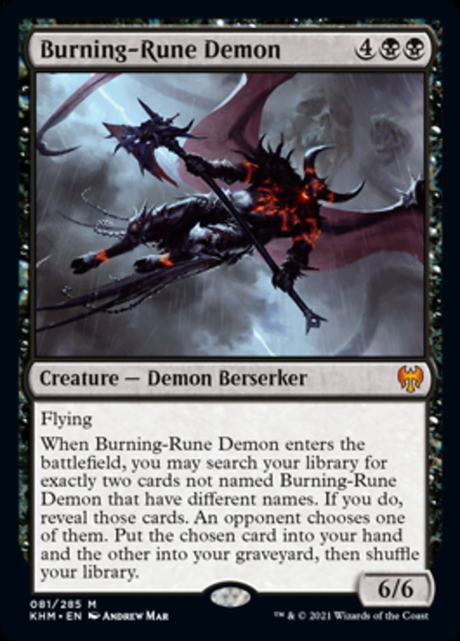 Burning-Rune Demon [Kaldheim] | Mindsight Gaming