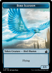 Bird // Bird Illusion Double-Sided Token [Ravnica Remastered Tokens] | Mindsight Gaming