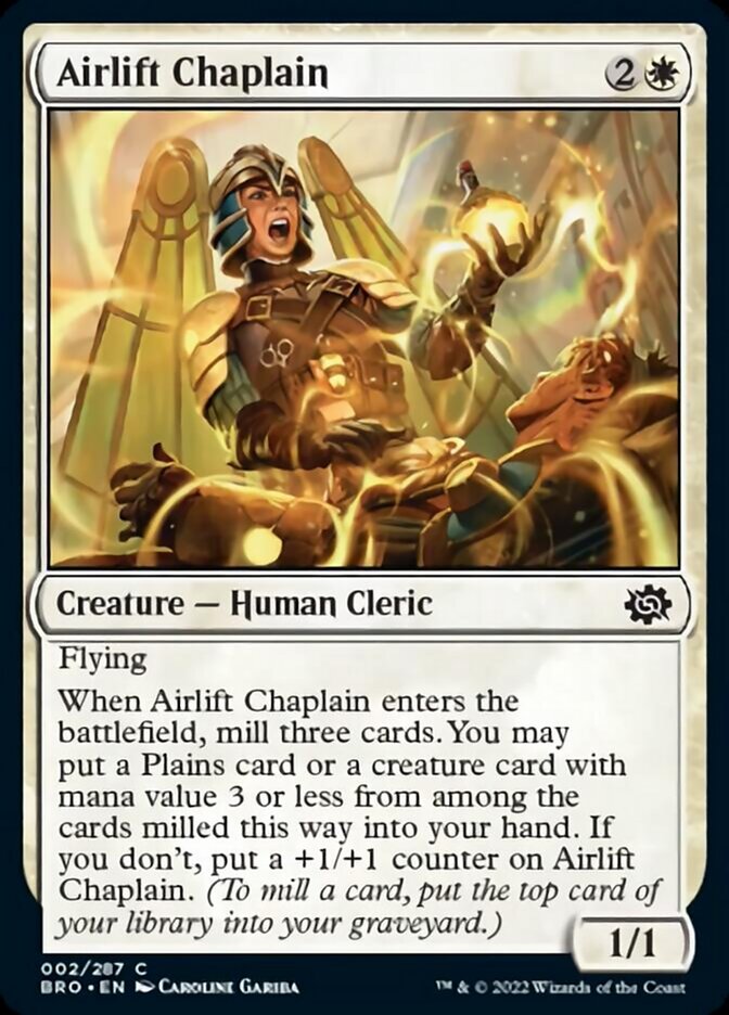 Airlift Chaplain [The Brothers' War] | Mindsight Gaming