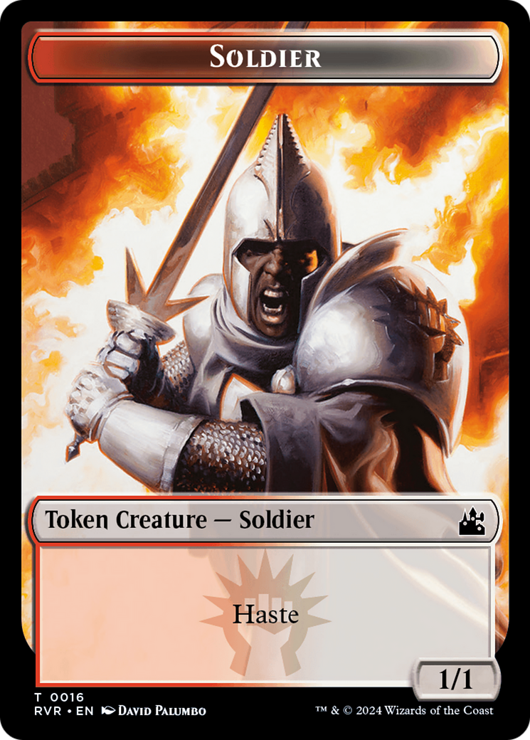 Goblin (0008) // Soldier Double-Sided Token [Ravnica Remastered Tokens] | Mindsight Gaming