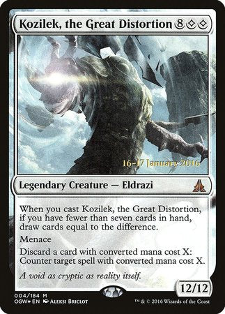 Kozilek, the Great Distortion [Oath of the Gatewatch Promos] | Mindsight Gaming