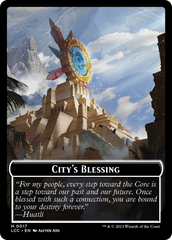 City's Blessing // Vampire (0004) Double-Sided Token [The Lost Caverns of Ixalan Commander Tokens] | Mindsight Gaming