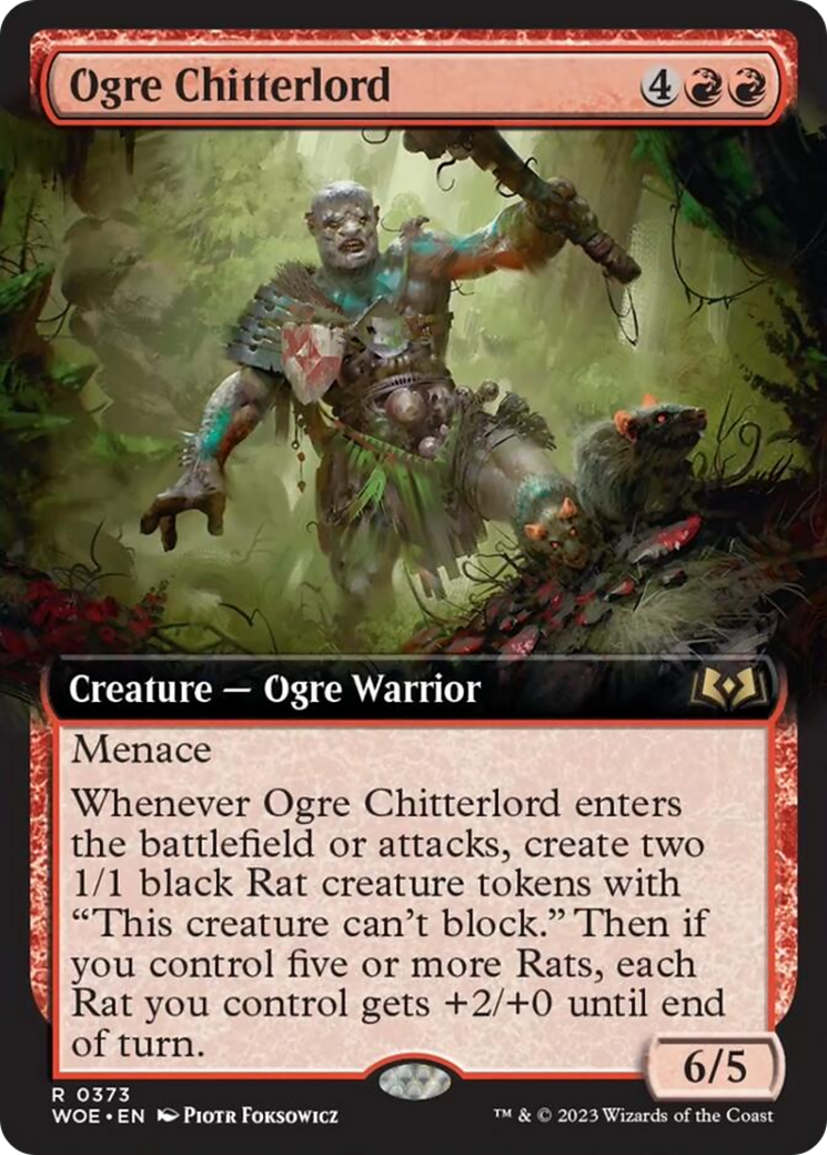 Ogre Chitterlord (Extended Art) [Wilds of Eldraine] | Mindsight Gaming