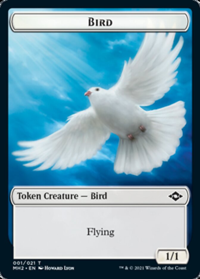 Bird Token // Clue Token (#15) [Modern Horizons 2 Tokens] | Mindsight Gaming