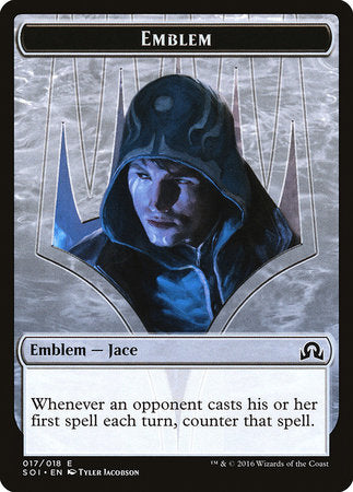 Emblem - Jace, Unraveler of Secrets [Shadows over Innistrad Tokens] | Mindsight Gaming