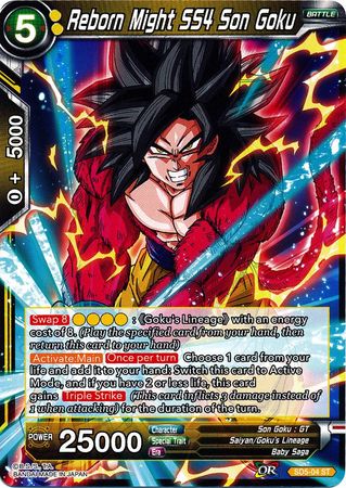 Reborn Might SS4 Son Goku (Starter Deck - The Crimson Saiyan) [SD5-04] | Mindsight Gaming