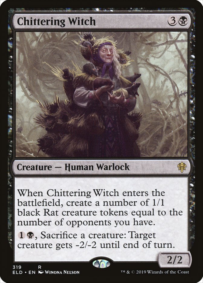 Chittering Witch [Throne of Eldraine] | Mindsight Gaming