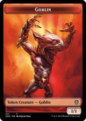 Rebel // Goblin Double-Sided Token [Phyrexia: All Will Be One Commander Tokens] | Mindsight Gaming