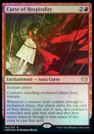 Curse of Hospitality [Innistrad: Crimson Vow Prerelease Promos] | Mindsight Gaming