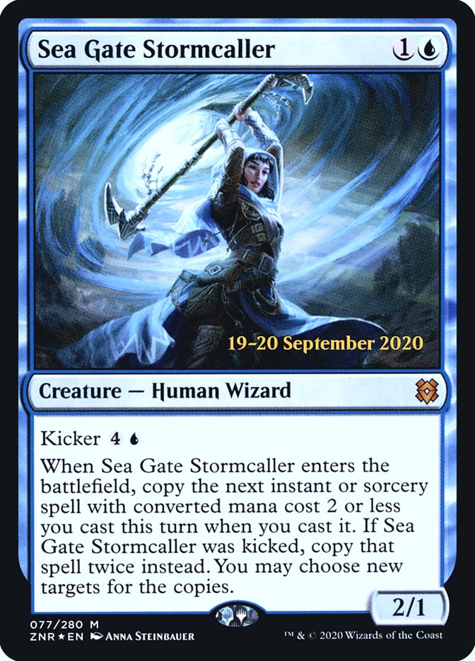 Sea Gate Stormcaller  [Zendikar Rising Prerelease Promos] | Mindsight Gaming