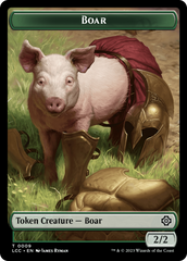 Boar // Merfolk (0003) Double-Sided Token [The Lost Caverns of Ixalan Commander Tokens] | Mindsight Gaming