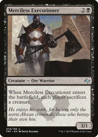 Merciless Executioner [Fate Reforged] | Mindsight Gaming