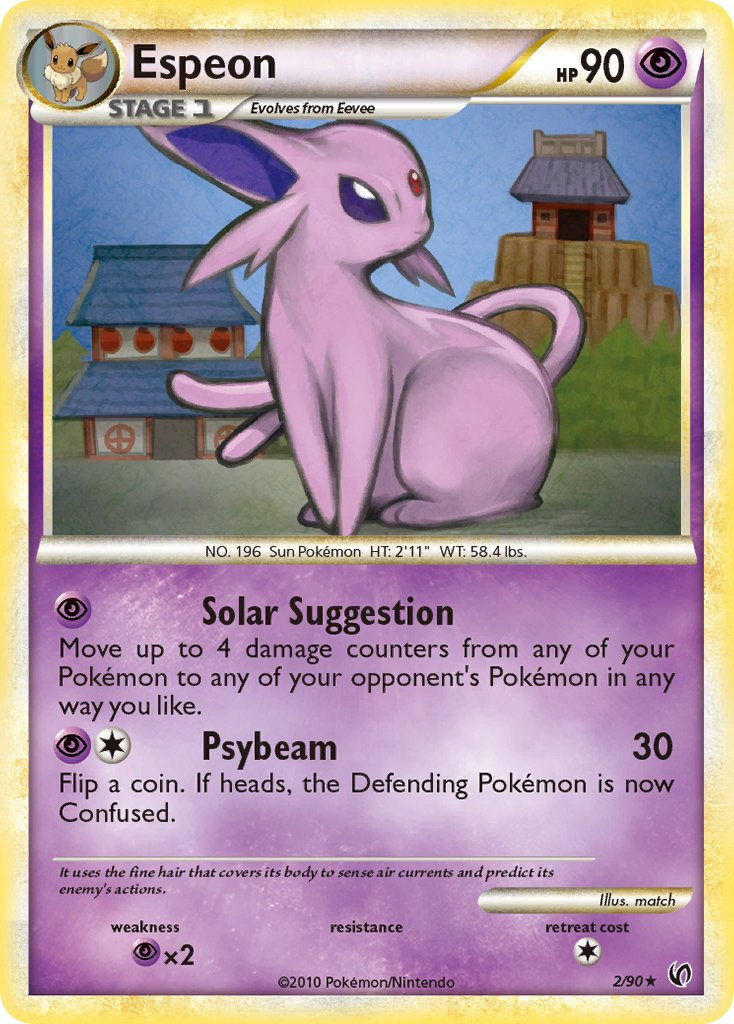 Espeon (2/90) (Cracked Ice Holo) (Theme Deck Exclusive) [HeartGold & SoulSilver: Unleashed] | Mindsight Gaming