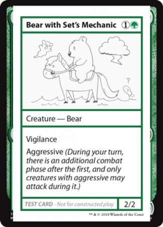 Bear with Set's Mechanic (2021 Edition) [Mystery Booster Playtest Cards] | Mindsight Gaming