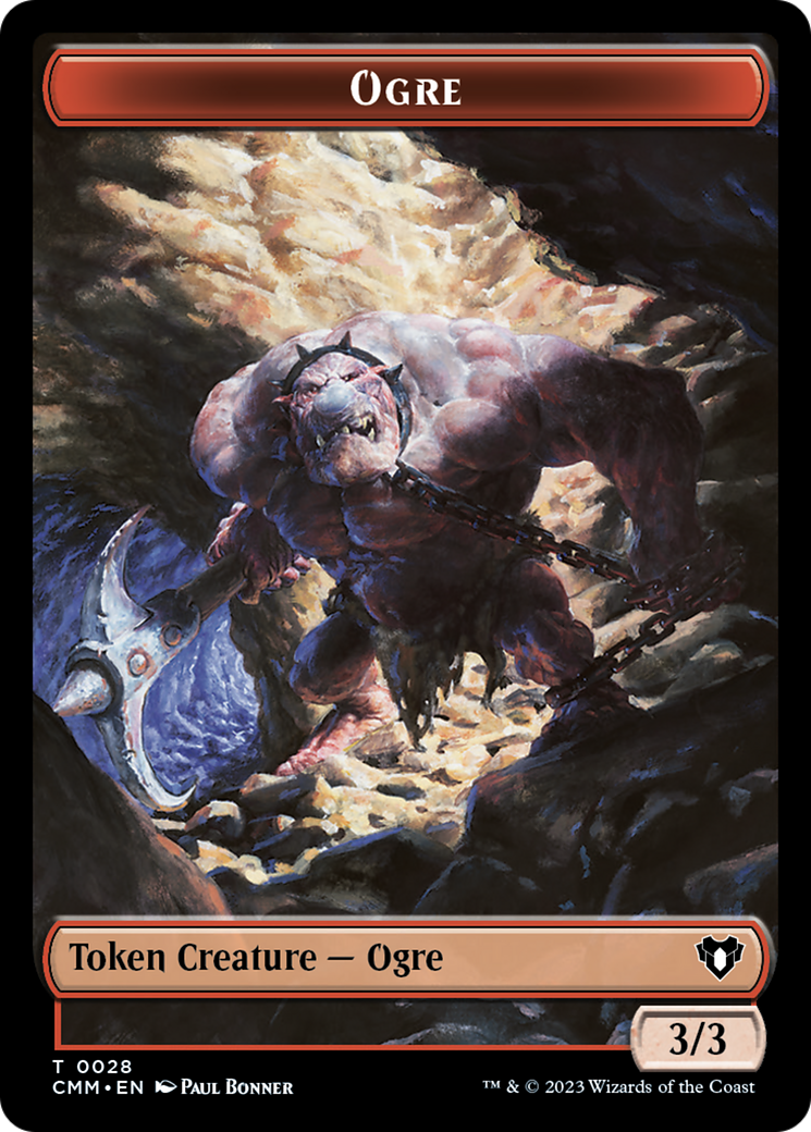 Soldier // Ogre Double-Sided Token [Commander Masters Tokens] | Mindsight Gaming