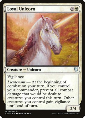 Loyal Unicorn [Commander 2018] | Mindsight Gaming