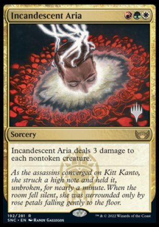 Incandescent Aria (Promo Pack) [Streets of New Capenna Promos] | Mindsight Gaming