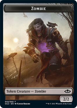 Snake // Zombie Double-sided Token [Commander Collection: Black Tokens] | Mindsight Gaming