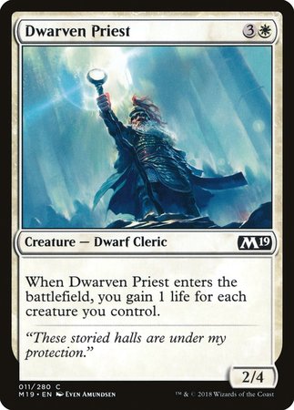 Dwarven Priest [Core Set 2019] | Mindsight Gaming