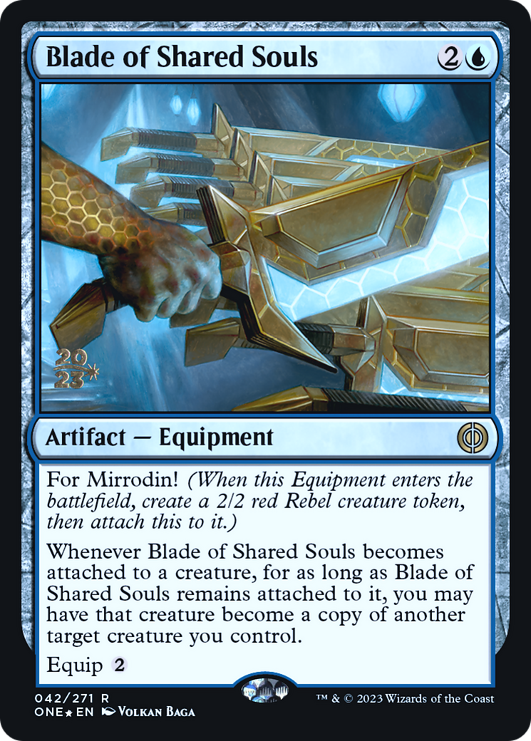 Blade of Shared Souls [Phyrexia: All Will Be One Prerelease Promos] | Mindsight Gaming