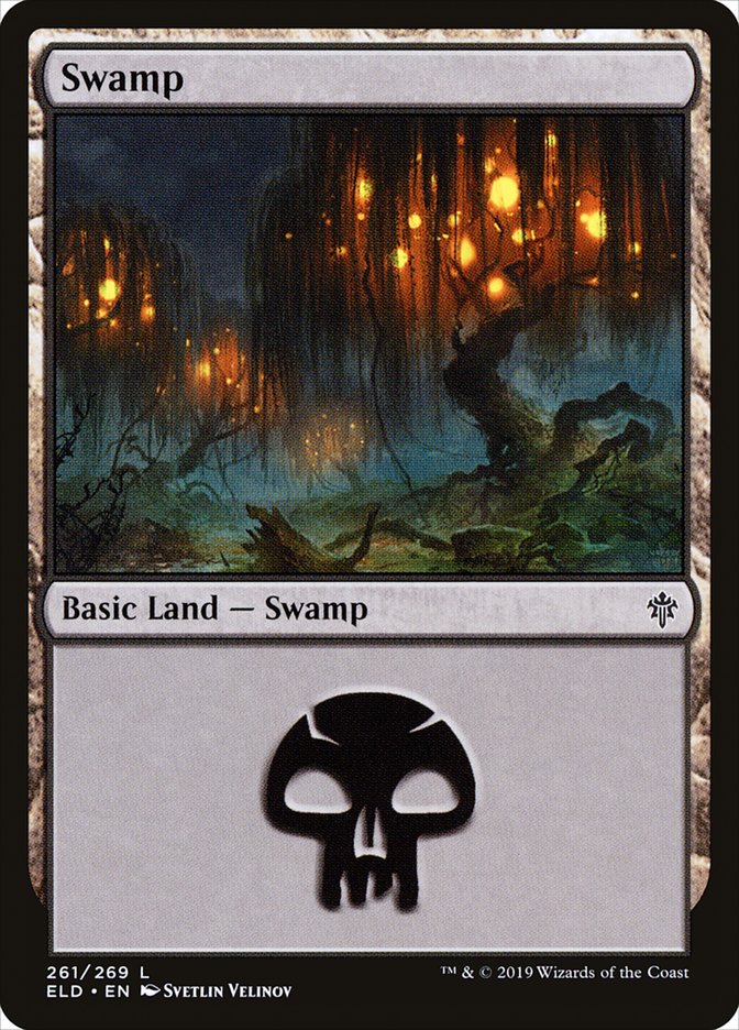 Swamp (261) [Throne of Eldraine] | Mindsight Gaming