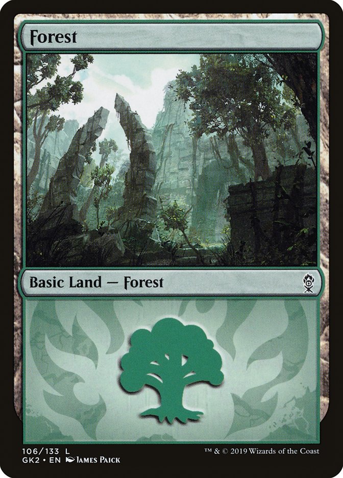 Forest (106) [Ravnica Allegiance Guild Kit] | Mindsight Gaming