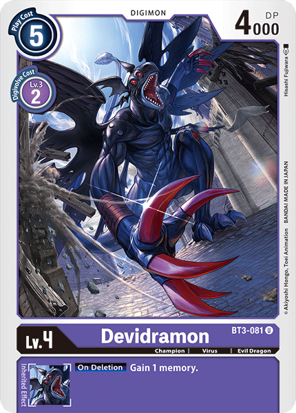 Devidramon [BT3-081] [Release Special Booster Ver.1.0] | Mindsight Gaming