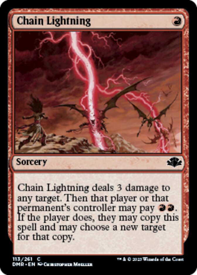 Chain Lightning [Dominaria Remastered] | Mindsight Gaming