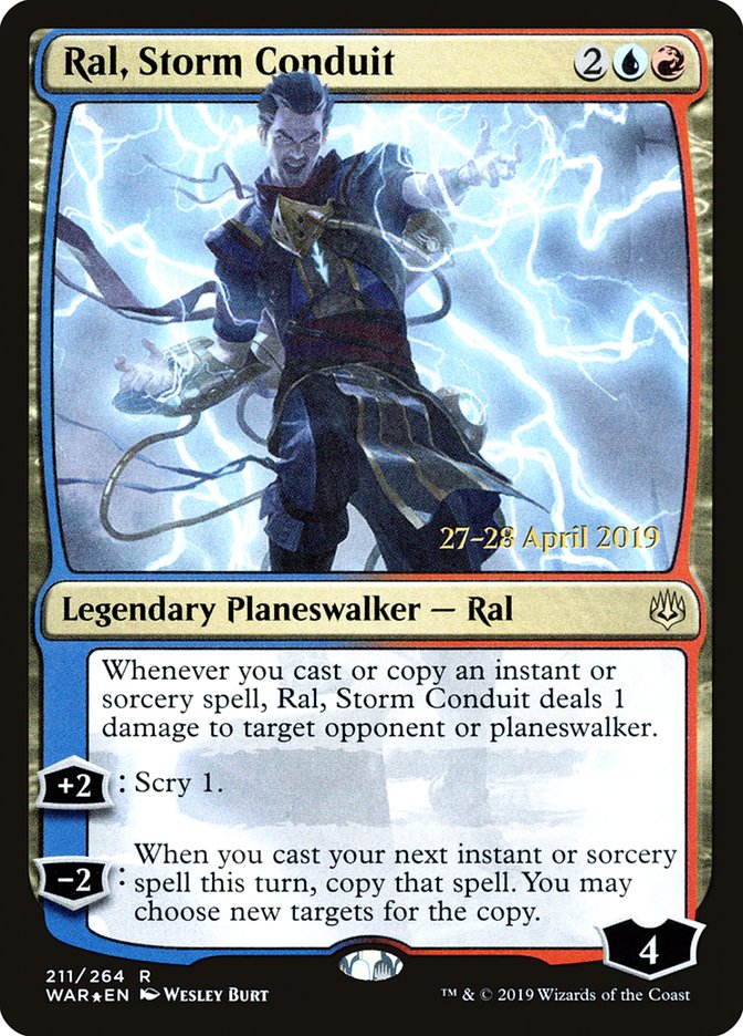 Ral, Storm Conduit  [War of the Spark Prerelease Promos] | Mindsight Gaming