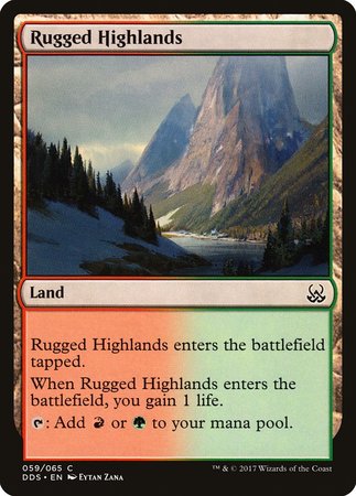 Rugged Highlands [Duel Decks: Mind vs. Might] | Mindsight Gaming
