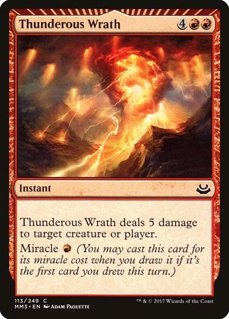 Thunderous Wrath [Modern Masters 2017] | Mindsight Gaming