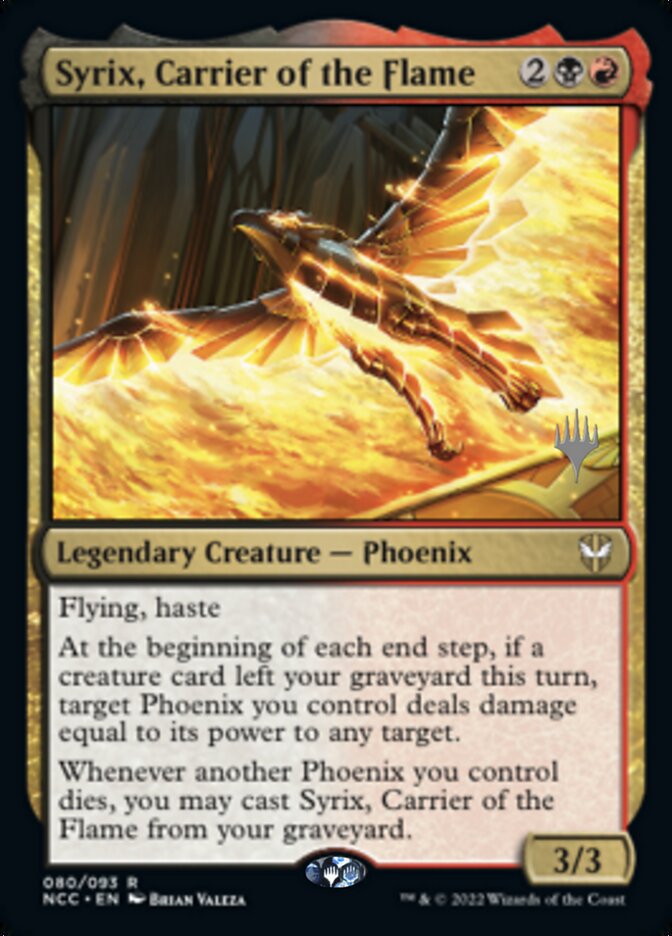 Syrix, Carrier of the Flame (Promo Pack) [Streets of New Capenna Commander Promos] | Mindsight Gaming