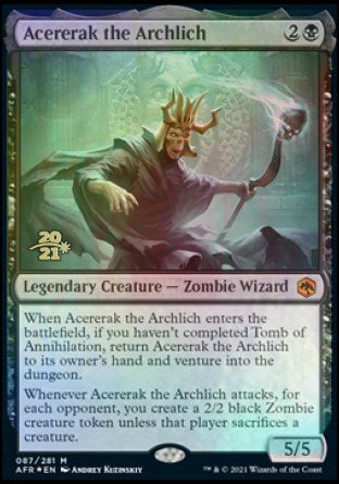 Acererak the Archlich [Dungeons & Dragons: Adventures in the Forgotten Realms Prerelease Promos] | Mindsight Gaming