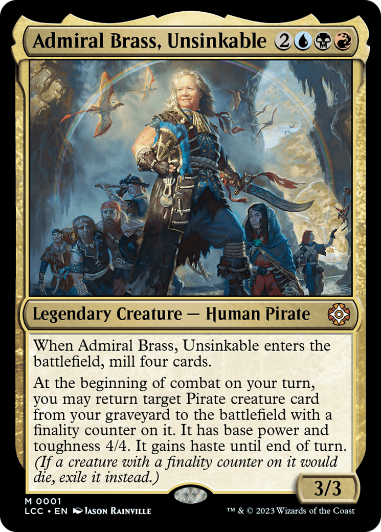 Admiral Brass, Unsinkable (Display Commander) [The Lost Caverns of Ixalan Commander] | Mindsight Gaming