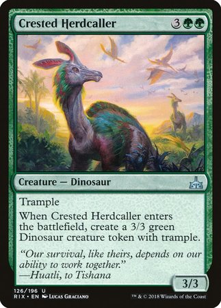 Crested Herdcaller [Rivals of Ixalan] | Mindsight Gaming