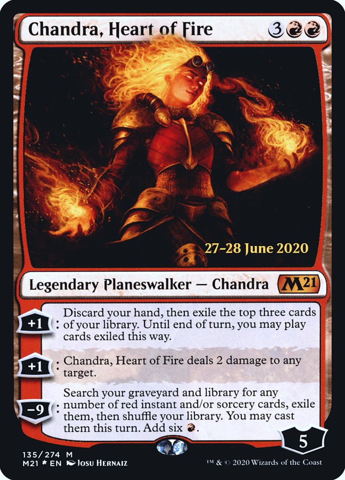 Chandra, Heart of Fire  [Core Set 2021 Prerelease Promos] | Mindsight Gaming