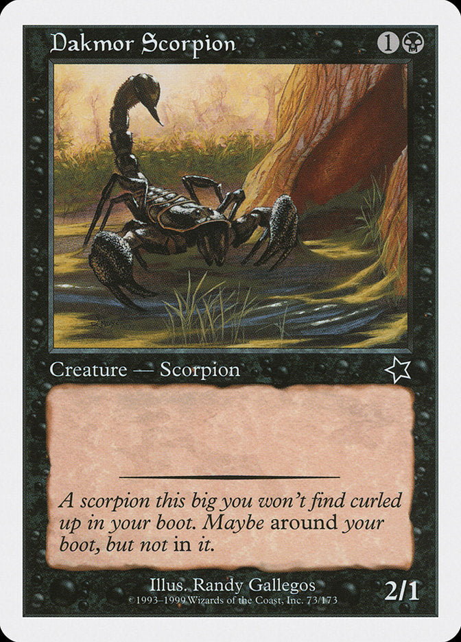 Dakmor Scorpion [Starter 1999] | Mindsight Gaming